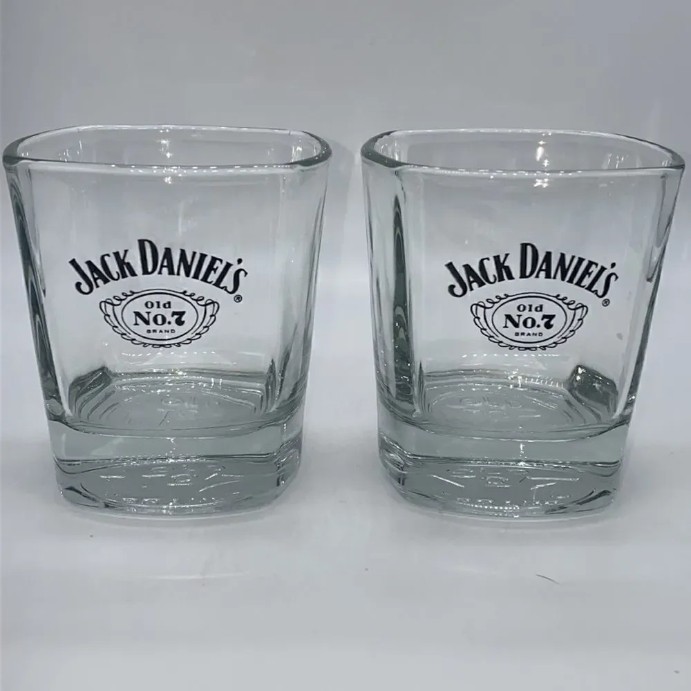 Jack Daniels Glass Whiskey Glasses Set of 2